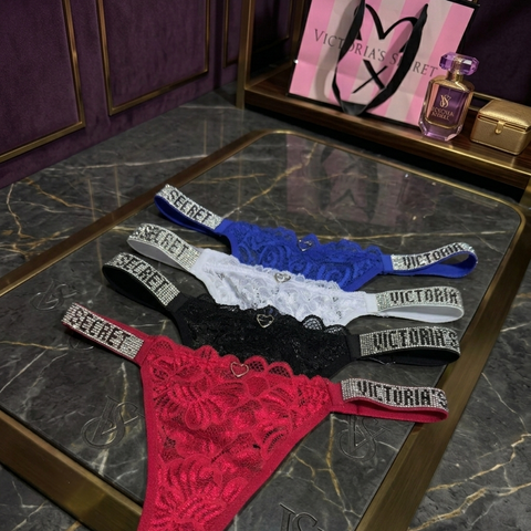 TANGA ENCAJE BRILLO